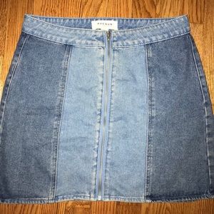 Denim Pac Sun zip up skirt